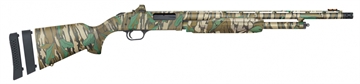 Picture of Mossberg 500 Super Bantam Turkey 20 Gauge 5+1 3" 20", Mossy Oak Green Leaf, Optic Cut Rec, Synthetic Stock with Adj. Shims, XF Turkey Choke, Includes Holosun Red Dot 54684