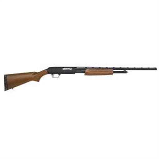 Picture of Mossberg 500 All Purpose Full Size 410 Gauge Pump 3" 5+1 24" Blued Vent Rib Barrel, Blued Integral Scope Mount Steel Receiver, Fixed Hardwood Stock, Right Hand, Accu-Set Chokes 50104