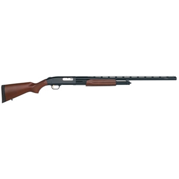 Picture of Mossberg 500 All Purpose Full Size 12 Gauge Pump 3" 5+1 28" Blued Vent Rib Barrel, Blued Integral Scope Mount Steel Receiver, Fixed Hardwood Stock, Right Hand, Accu-Set Chokes 50120