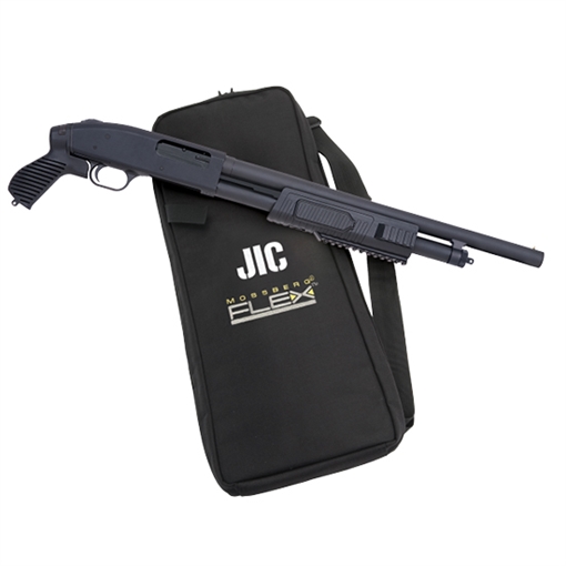 Picture of Mossberg 500 JIC FLEX 12 Gauge 5+1 3" 18.50" Cylinder Bore Steel Barrel, Matte Blued Metal Finish, Synthetic Flex Pistol Grip Stock, Includes Custom Carry Case 57340