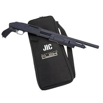 Picture of Mossberg 500 JIC FLEX 12 Gauge 5+1 3" 18.50" Cylinder Bore Steel Barrel, Matte Blued Metal Finish, Synthetic Flex Pistol Grip Stock, Includes Custom Carry Case 57340