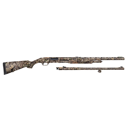 Picture of Mossberg 500 Combo Turkey/Deer 12 Gauge 5+1 3" 24" Vent Rib/24" Slugster Barrels, Dual Extractors, Overall Mossy Oak Break-Up Country, Synthetic Stock, Includes XX-Full Choke 53270