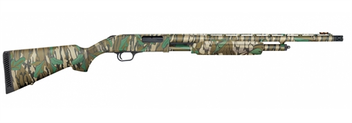 Picture of Mossberg 500 Turkey, Optic Ready, Pump Action, 20 Gauge, 3" Chamber, 22" Vent Rib Barrel, Mossy Oak Greenleaf Finish, Synthetic Stock, Receiver Milled for Shield RMSc-Pattern Micro Dot Sights, Fiber Optic Front Sight, 5 Rounds 54337