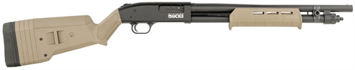 Picture of Mossberg 590S Compact 12 Gauge Pump 3" 9+1 18.50" Drilled & Tapped Receiver, Synthetic Stock 51608