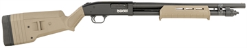 Picture of Mossberg 590S Compact 12 Gauge Pump 3" 9+1 18.50" Drilled & Tapped Receiver, Synthetic Stock 51608
