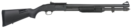 Picture of Mossberg 51771 590A1 12 Gauge 20" 8+1 3" Black Fixed w/Storage Compartment Stock Right Youth/Compact Hand 015813517713