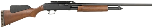 Picture of Mossberg 500 20 Gauge 5+1 24" Fully Rifled Cantilever Barrel, Blued Barrel/Receiver, Wood Dual Comb Stock, Integral Scope Base, Manual Safety 54233