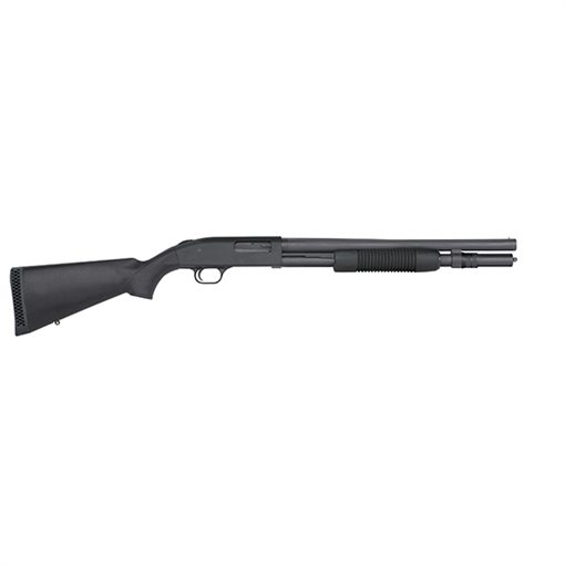 Picture of Mossberg 590 Tactical 12 Gauge 6+1 3" 18.50" Cylinder Bore Barrel, Matte Blued Metal Finish, Dual Extractors, Drilled & Tapped Receiver, Synthetic Stock 50778