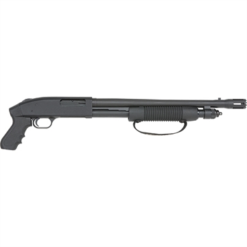Picture of Mossberg 590 Cruiser 12 Gauge Pump 3" 6+1 18.50" Matte Blued Stand-Off Breacher Barrel, Matte Blued Stainless Steel Receiver, Black Pistol Grip 50697