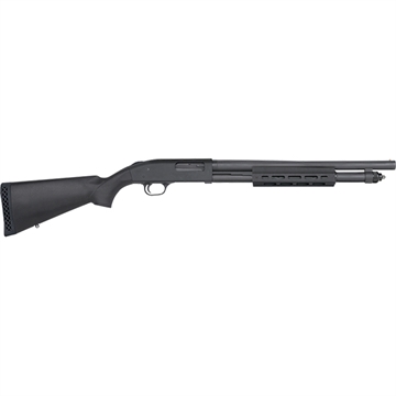Picture of Mossberg 590A1, Security Mil-Spec, Pump Action, 12 Gauge, 3" Chamber, 18.5" Heavy Wall Barrel, Parkerized Black Finish, Synthetic Stock with M-Lok Forend, 6Rd, Bead Sight 50766