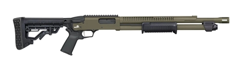 Picture of MOSSBERG 590R SECURITY TACTICAL 12 GA 18.5IN BARREL 6RD OD GREEN CERAKOTE STANDOFF - NO SIGHTS 50757