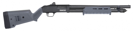 Picture of Mossberg 590S, Optic Ready, Pump Action, 12 Gauge, 3" Chamber, 18.5" Barrel, Matte Blued Finish, Gray Magpul SGA Stock and MOE Forend, Bead Sight, Mounted Holosun HS407K, 9 Rounds w/1.75", or 6 Rounds w/2.75", or 5 Rounds w/3" Shells 51606