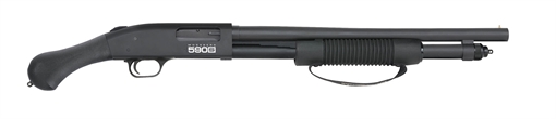 Picture of MOSSBERG 590S TACTICAL SGP 12GA 18.5IN BS BBL CYL MAT BLUE SYN STK CORN COB FE 10RD 1.75 TO 3IN MOSG51603