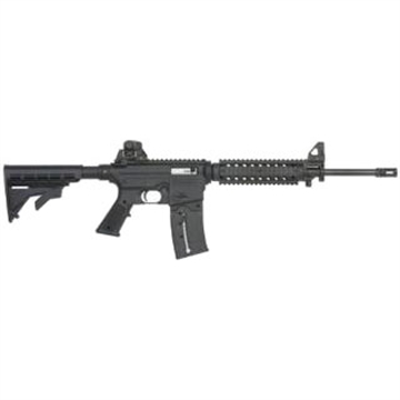 Picture of Mossberg 715 Tactical Full Size 22 LR 25+1 16.25" Matte Blued Steel Barrel, Black Picatinny Rail Receiver, Black A2 Adjustable Synthetic Stock, Black Polymer Grip, Right Hand 37209