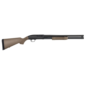 Picture of Mossberg 88 Maverick, Pump Action Shotgun, 12 Gauge, 3" Chamber, 20" Barrel, Cylinder Bore, Blued Finish with Flat Dark Earth Synthetic Stock, Bead Sight, 7Rd 31048