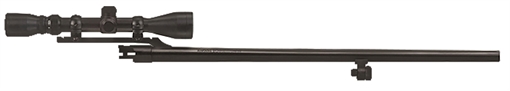 Picture of Mossberg OEM 12 Gauge 24" Slug Barrel w/Cantilever Mount, Fully-Rifled Bore & Blued Finish, For Use w/Mossberg 500 & Maverick 88 6-Shot Models, Includes 3-9x40mm Scope 92156