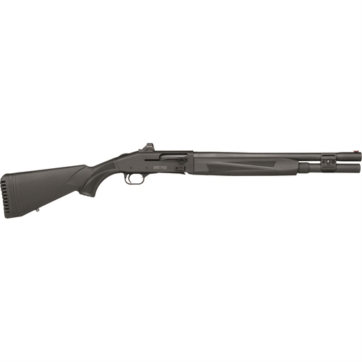 Picture of Mossberg 940, Pro Tactical, Semi-automatic, 12 Gauge 3" Chamber, 18.5" Barrel, Synthetic Stock, Optics Ready, Fiber Optic Front Sight, 7 Rounds, Includes Barrel Clamp, (1) Choke Tube - Cylinder, Holosun 407K 85161