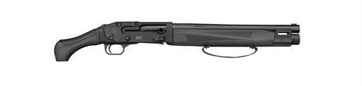 Picture of Mossberg 990 Aftershock, Semi-automatic Pistol Grip Firearm, 12 Gauge, 3" Chamber, 14.75" Barrel, Fiber Optic Front Sight, 27.125" Overall Length, 5 Rounds, Includes Crimson Trace Lasersaddle 83003