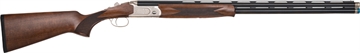 Picture of Mossberg Gold Reserve Full Size 410 Bore Break Open 3" 2rd 26" Blue Polished Vent Rib Barrel, Silver Polished Engraved Stainless Steel Receiver, Black Grade A Walnut Fixed Stock, Right Hand 75480
