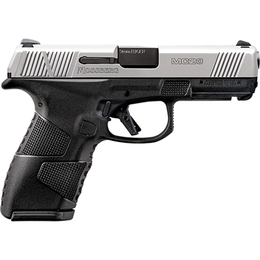 Picture of MOSSBERG MC-2 MSHGA 9MM 4IN BBL FS POLY FRAME STAINLESS SLIDE 1-13RD 1-15RD PIC RAIL 89018