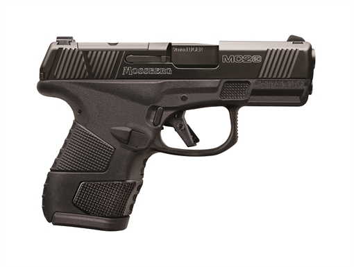 Picture of Mossberg MC2sc, Striker Fired, Semi-automatic, Sub-Compact, Polymer Frame Pistol, 9MM, 3.4" Barrel, DLC Finish, Black, 3 Dot Sights, Manual Safety, (1)-11 Round and (1)-14 Round Magazine, Flat Profile Trigger, Optics Ready 89027