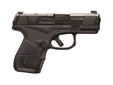 Picture of Mossberg MC2sc Sub-Compact 9mm Luger 3.40" 14+1,11+1 Matte Black DLC Stainless Steel with Optics Cut Aggressive Textured Black Polymer Grip Tritium Pro Night Sights (No Safety) 89044