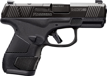 Picture of Mossberg MC2sc Sub-Compact 9mm Luger 3.40" 10+1 Matte Black DLC Stainless Steel with Optics Cut Aggressive Textured Black Polymer Grip with Cross-Bolt Safety 89045