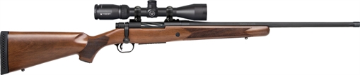 Picture of Mossberg Patriot w/Optic Full Size 350 Legend 4+1 22" Matte Blued Fluted Threaded Barrel, Matte Blued Drilled & Tapped Receiver, Walnut Fixed Stock, Vortex Crossfire II 3-9x40mm Scope 28241