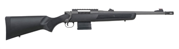 Picture of Mossberg MVP Patrol, Bolt Action Rifle, 300 Blackout, 16.25" Threaded Barrel, Fiber Optic Front Sight, Cerakote Finish, Tungsten, Black Synthetic Stock, 10 Round, 1 Magazine 28207