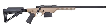 Picture of MOSSBERG MVP LC RIB 6.5 CREEDMOOR 20" BBL TAN ALM CHASSIS W/ BLACK MAGPUL ACC 10RD MAG 28018