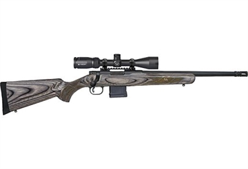 Picture of Mossberg MVP, Predator, TALO Exclusive, Bolt Action Rifle, 223 Remington/556NATO, 16.25" Barrel, Threaded 5/8X24 with A2 Flash Hider, Matte Finish, Black, Laminate Stock, Vortex Crossfire II 3-9x40mm Scope, 10 Rounds, 1 Magazine 27705