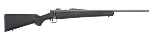 Picture of Mossberg Patriot Full Size 22-250 Rem 5+1 22" Stainless Cerakote Fluted Barrel, Drilled & Tapped Stainless Cerakote Receiver, Black Fixed Synthetic Stock, Right Hand 28068