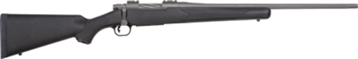 Picture of Mossberg Patriot Full Size 25-06 Rem 5+1 22" Stainless Cerakote Fluted Barrel, Drilled & Tapped Cerakote Stainless Steel Receiver, Black Fixed Synthetic Stock, Right Hand 28069