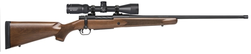 Picture of Mossberg Patriot 300 Win Mag Caliber with 3+1 Capacity, 24" Threaded/Fluted Barrel, Matte Blued Metal Finish & Walnut Stock Right Hand (Full Size) Includes Vortex Crossfire II 3-9x40mm Scope 28124