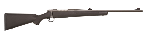Picture of Mossberg Patriot Full Size 375 Ruger 3+1 22" Stainless Cerakote Barrel, Drilled & Tapped Stainless Cerakote Receiver, Black Fixed Synthetic Stock, Right Hand 28073
