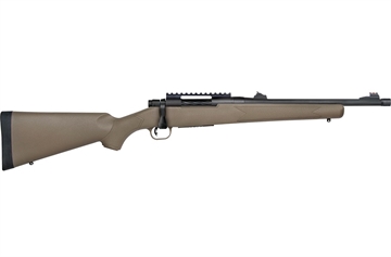 Picture of Mossberg Patriot 450 Bushmaster Caliber with 3+1 Capacity, 16.25" Threaded/Fluted Barrel, Matte Blued Metal Finish & Flat Dark Earth Synthetic Stock Right Hand (Full Size) 28051