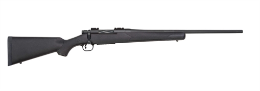 Picture of Mossberg Patriot Full Size 7mm-08 Rem 4+1 22" Matte Blued Fluted Barrel, Drilled & Tapped Matte Blued Stainless Steel Receiver, Black Fixed Synthetic Stock, Right Hand 27851