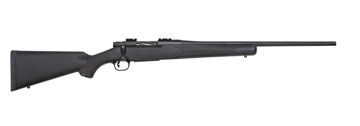 Picture of Mossberg Patriot Full Size 7mm-08 Rem 4+1 22" Matte Blued Fluted Barrel, Drilled & Tapped Matte Blued Stainless Steel Receiver, Black Fixed Synthetic Stock, Right Hand 27851