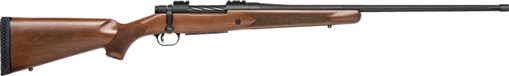 Picture of Mossberg Patriot Full Size 7mm Rem 3+1 24" Matte Blued Fluted Threaded Barrel, Drilled & Tapped Matte Blued Stainless Steel Receiver, Walnut Fixed Stock, Right Hand 28130