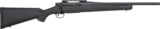 Picture of Mossberg Patriot Carbine 22-250 Rem 5+1 18" Matte Blued Threaded Bull Barrel, Matte Blued Picatinny Rail Receiver, Black Fixed Synthetic Stock 28227