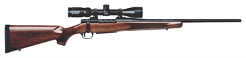 Picture of Mossberg Patriot 270 Win Caliber with 5+1 Capacity, 22" Fluted Barrel, Matte Blued Metal Finish & Walnut Stock Right Hand (Full Size) Includes Vortex Crossfire II 3-9x40mm Scope 27941