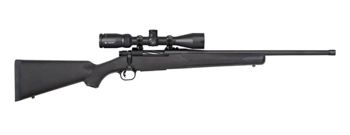 Picture of Mossberg Patriot w/Optic 400 Legend 4+1 20" Matte Blued Threaded Barrel, Matte Blued Drilled & Tapped Receiver, Fixed Black Synthetic Stock, Vortex Crossfire II 3-9x40mm 28250
