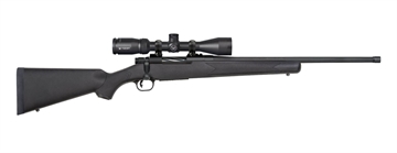 Picture of Mossberg Patriot w/Optic 400 Legend 4+1 20" Matte Blued Threaded Barrel, Matte Blued Drilled & Tapped Receiver, Fixed Black Synthetic Stock, Vortex Crossfire II 3-9x40mm 28250