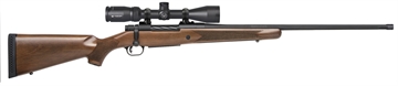 Picture of Mossberg Patriot w/Optic Full Size 400 Legend 4+1 20" Matte Blued Threaded Barrel, Matte Blued Drilled & Tapped Receiver, Walnut Fixed Stock, Vortex Crossfire II 3-9x40mm Scope, Right Hand 28242