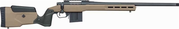 Picture of Mossberg Patriot LR Tactical 308 Win 7+1 24" Matte Blued Threaded Bull Barrel, Matte Blued Picatinny Rail MDT Oryx Tactical M-LOK Flat Dark Earth Synthetic Stock, Right Hand 28149