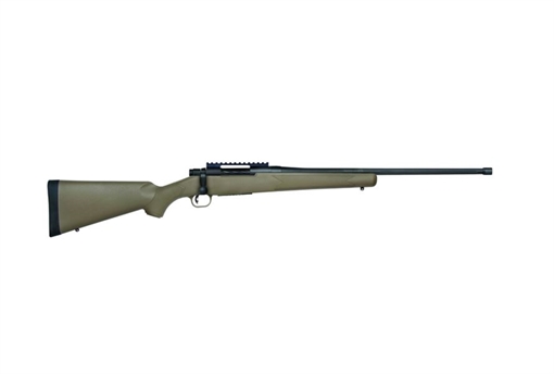 Picture of Mossberg Patriot Predator 6.5 Creedmoor Caliber with 5+1 Capacity, 22" Threaded/Fluted Barrel, Matte Blued Metal Finish & Flat Dark Earth Synthetic Stock Right Hand (Full Size) 27875