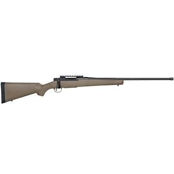 Picture of Mossberg Patriot Predator Full Size 6.5 PRC 4+1 24" Matte Blued Fluted Threaded Barrel, Matte Blued Stainless Steel Receiver w/Picatinny Rail, Flat Dark Earth Fixed Synthetic Stock, Right Hand 28090