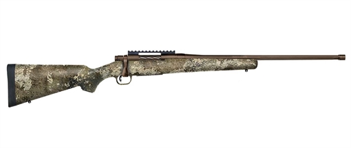Picture of Mossberg Patriot Predator 308 Win 5+1 22" Patriot Brown Cerakote 4.49" Fluted Barrel Patriot Brown Cerakote Steel TrueTimber Strata Right Hand 28045