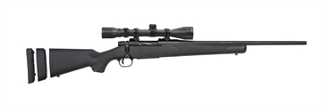 Picture of Mossberg Patriot Super Bantam 7mm-08 Rem Caliber with 5+1 Capacity, 20" Fluted Barrel, Matte Blued Metal Finish & Black Synthetic Stock Right Hand (Youth) Includes 3-9x40mm Scope 27853