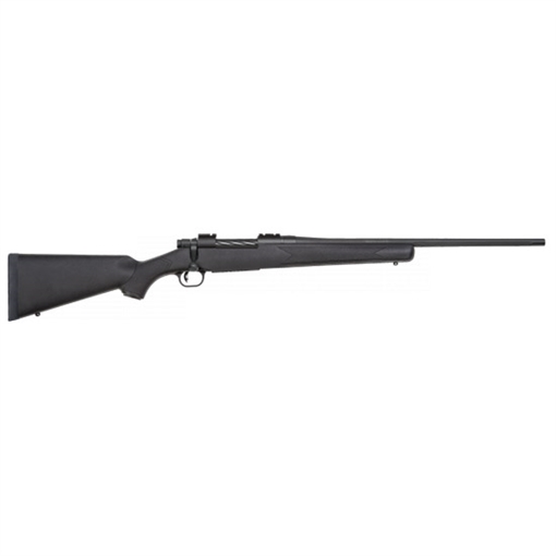 Picture of Mossberg Patriot Full Size 30-06 Springfield 5+1 22" Matte Blued Fluted Barrel, Drilled & Tapped Matte Blued Stainless Steel Receiver, Black Fixed Synthetic Stock, Right Hand 27892